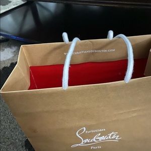 Authentic Christian louboutin paper bag